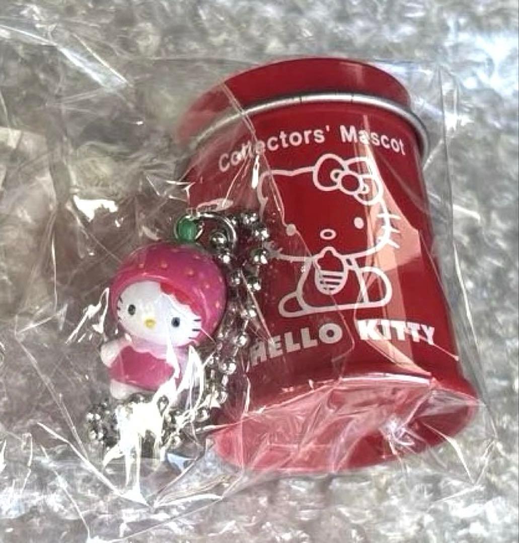 サンリオ コレクターズマスコット缶入り　ハローキティ　ミニ缶　いちご　1個限り