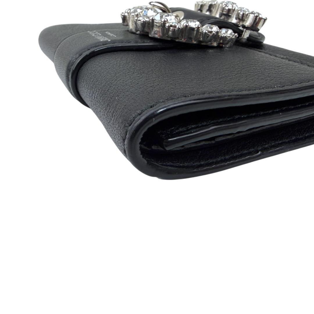 JIMMY CHOO 三つ折り財布 コンパクトウォレット CHERI ビジュー