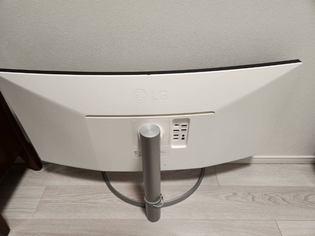 LG 37.5インチ高解像度(3840×1600)曲面型ウルトラワイドモニター