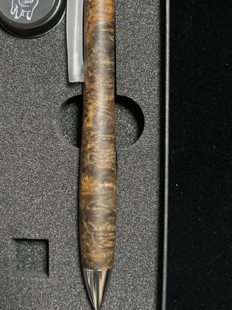 こぶた工房 シャープペンシル 極上花梨瘤 黒瘤 かけあり0.5mm