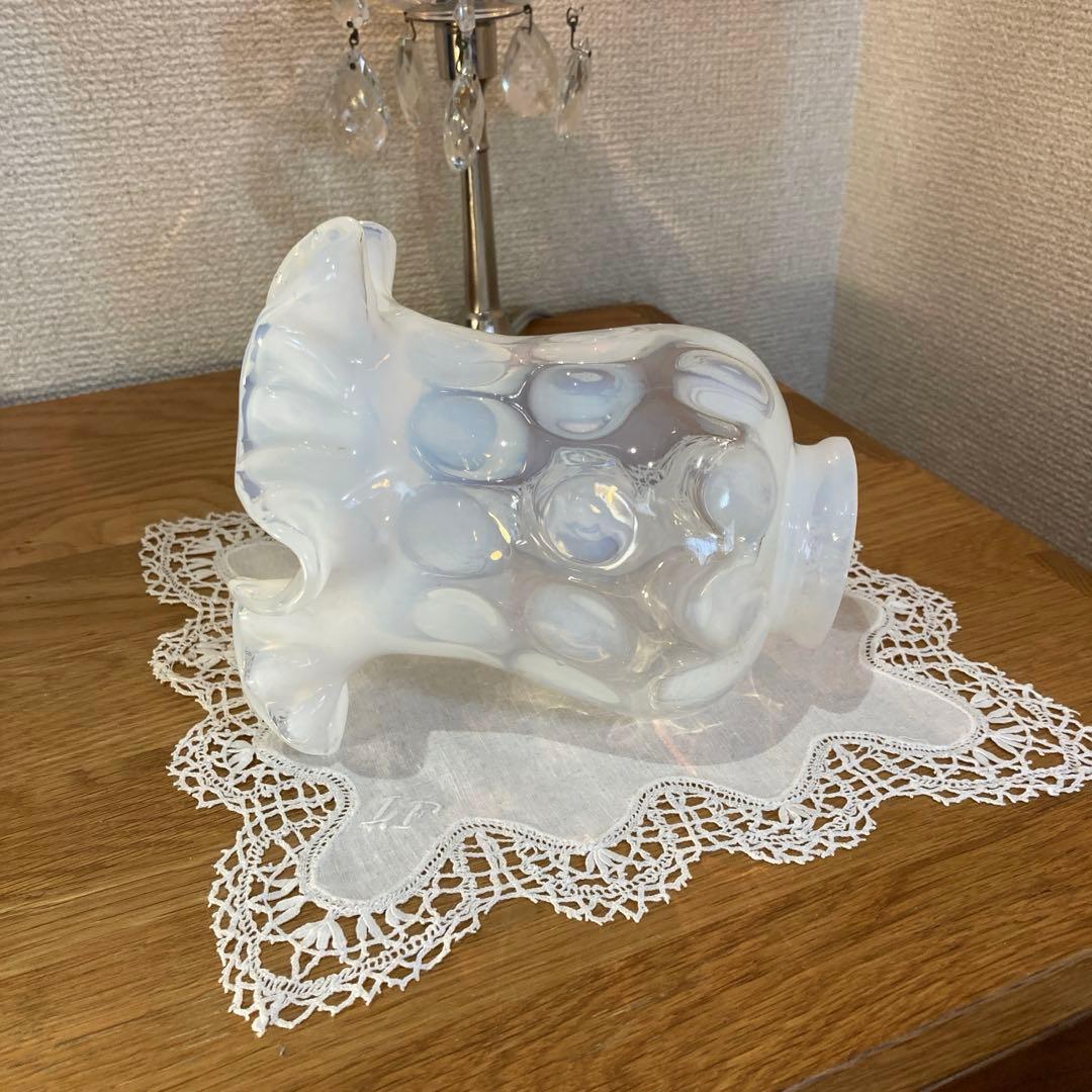 フェントン　ランプシェード　アンティーク　オパールセント