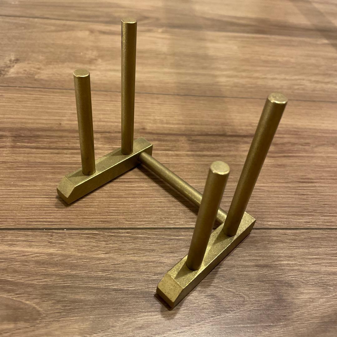 FEDECA カッティングボード　真鍮製スタンド付き