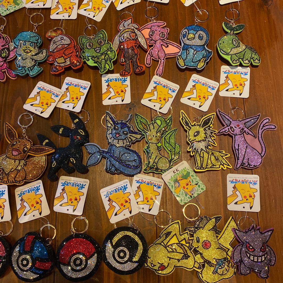 ポケットモンスター　キラキラキーホルダー　まとめ売り　42種　被りなし・タグ付き