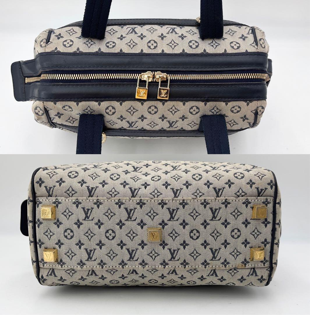 ルイ・ヴィトン モノグラムミニ M92214 ジョセフィーヌPM ブルー 青