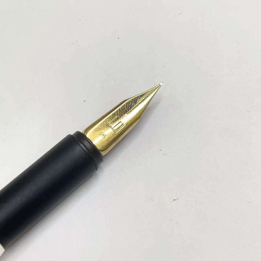 DUNHILL ダンヒル 万年筆 シルバー 925ボディ ペン先585/14金