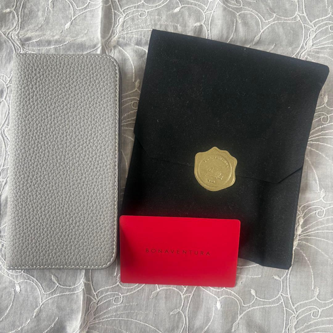BONAVENTURA 手帳型ケース グレー iPhone13