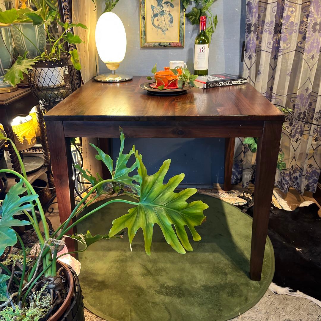 Sale 美品　ヴィンテージ ウォールナット無垢　コンパクト　ダイニングテーブル