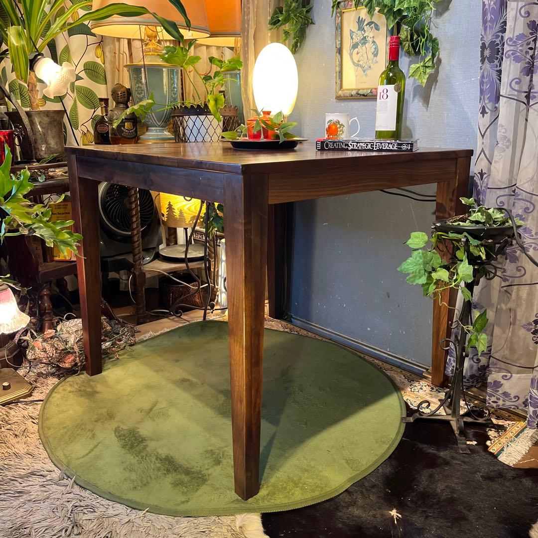 Sale 美品　ヴィンテージ ウォールナット無垢　コンパクト　ダイニングテーブル