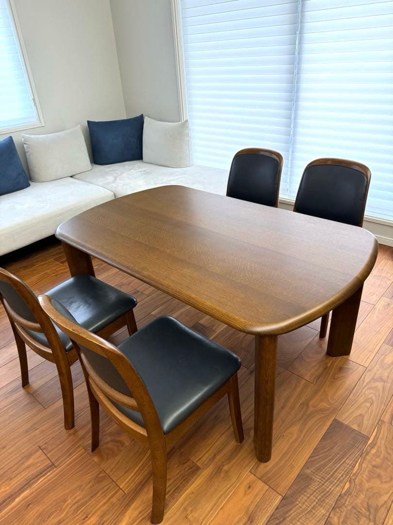 【天板再塗装】sihrakawa ダイニングテーブルセット