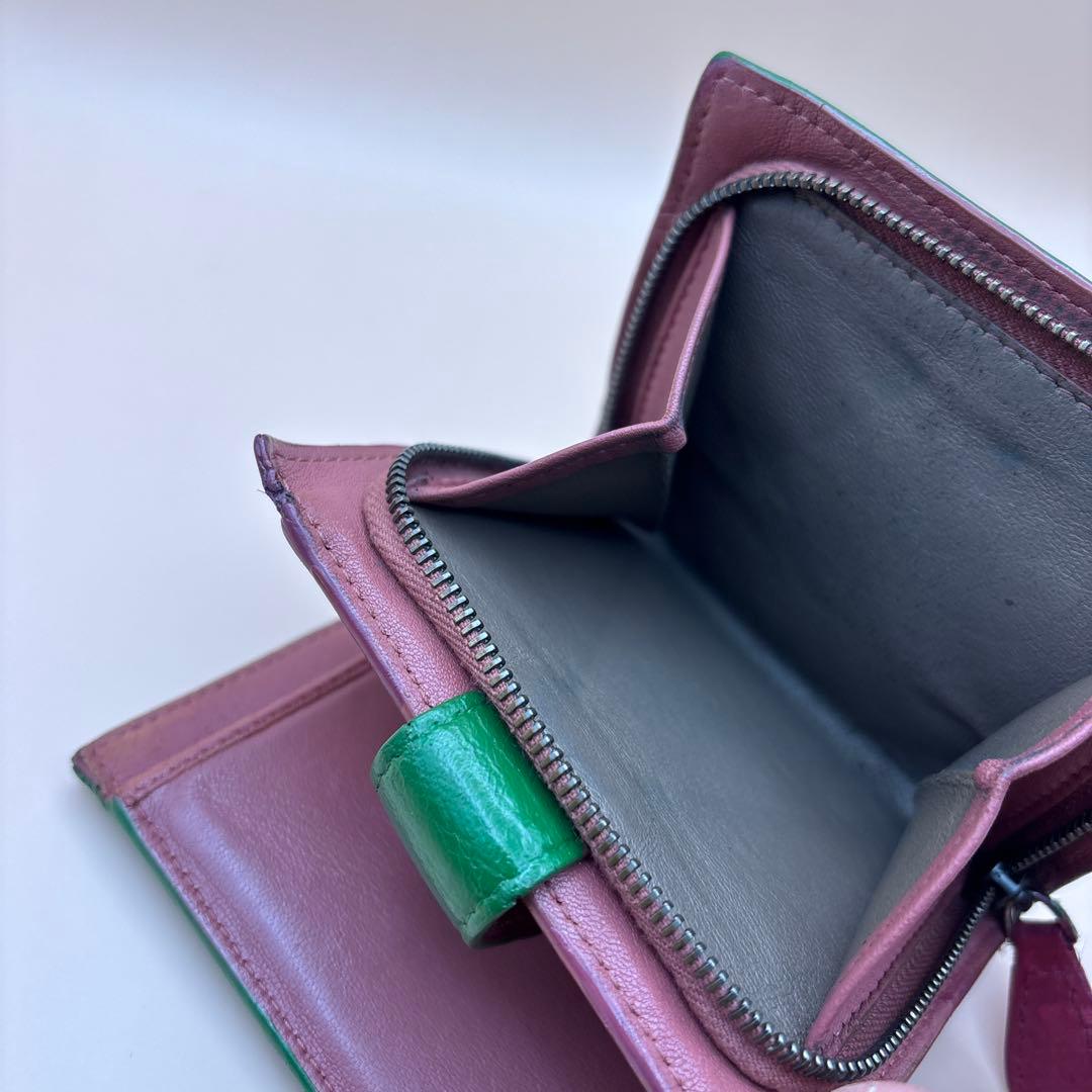 ◆正規品◆ボッティガヴェネタイントレチャート 二つ折りサイフとオマケケース