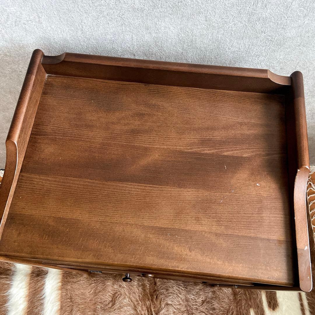 karimoku カリモク 電話台 コンセント付 キャビネット オールドカリモク