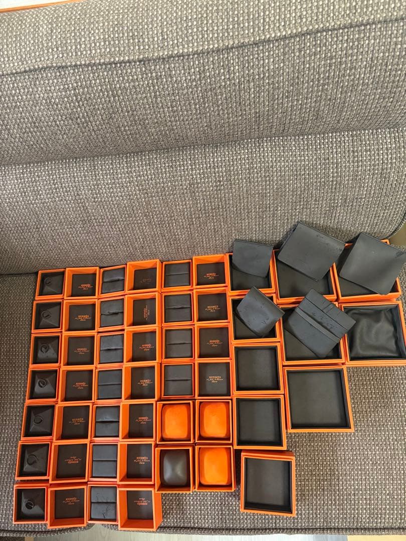 正規品　エルメス　アクセサリーリングなど入れ　空箱ケース　31個セット