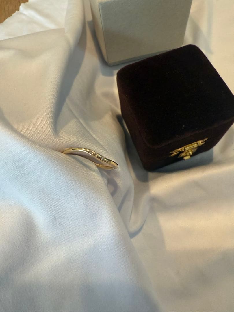 【タイムセール】ete K18 シンプル ゴールドリング