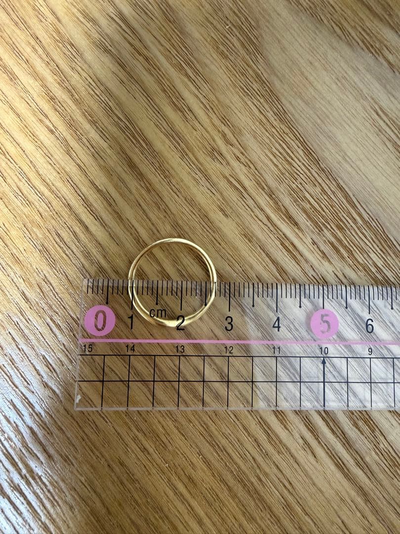 【タイムセール】ete K18 シンプル ゴールドリング