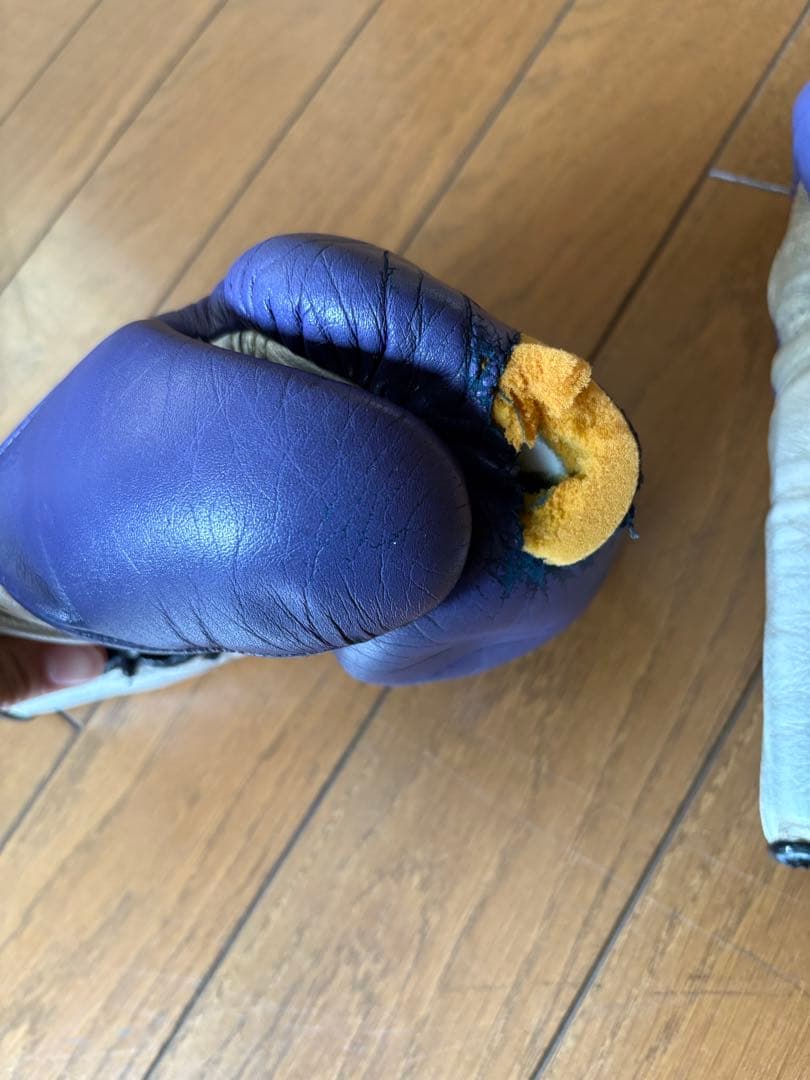 Winning ボクシンググローブ 8oz カラーオーダー 紫 銀