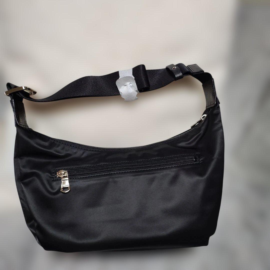 russet THE CLOUDS NYLON ブラックショルダーバッグ