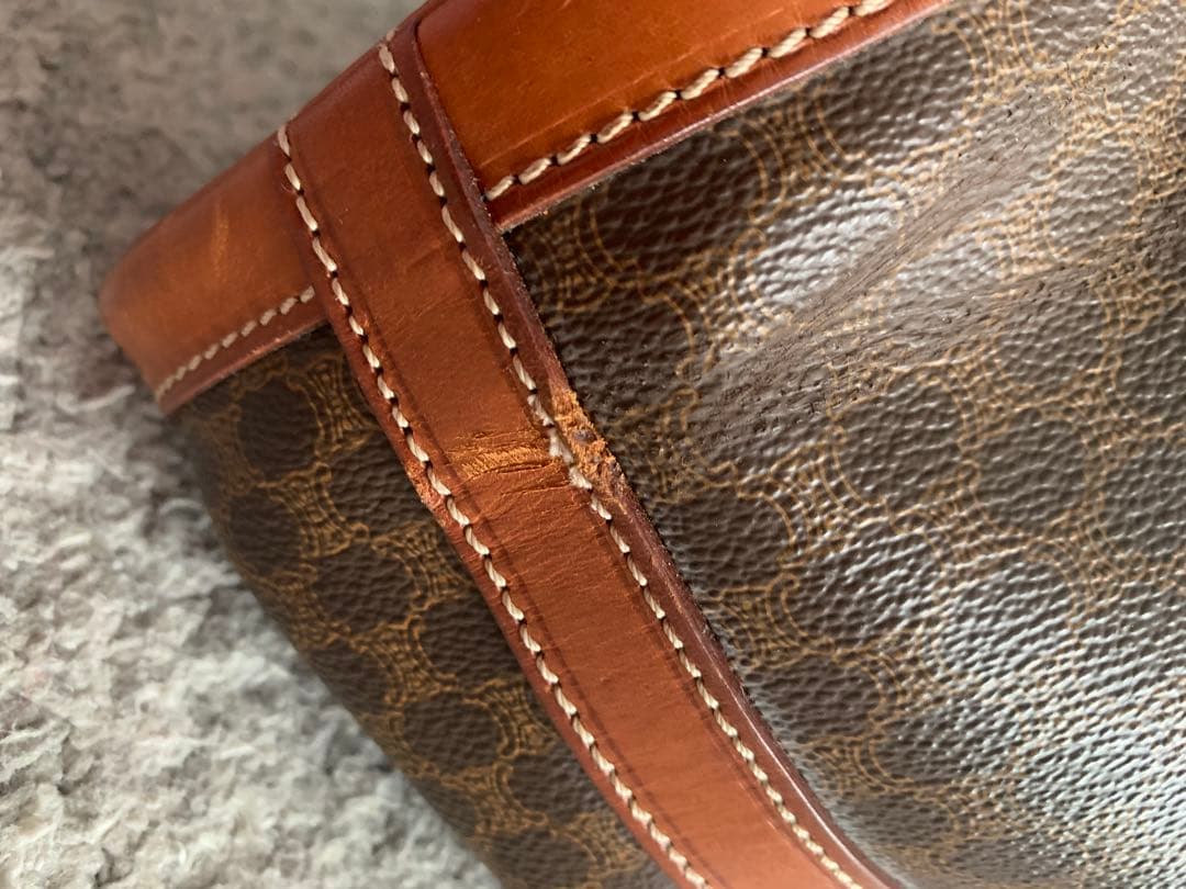 タニベン 様CELINE マカダム ショルダーバッグ 巾着 セリーヌ トリンオフ