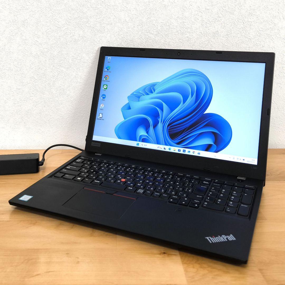 大画面ノートパソコン【L580】Windows11│Corei5第8世代│カメラ