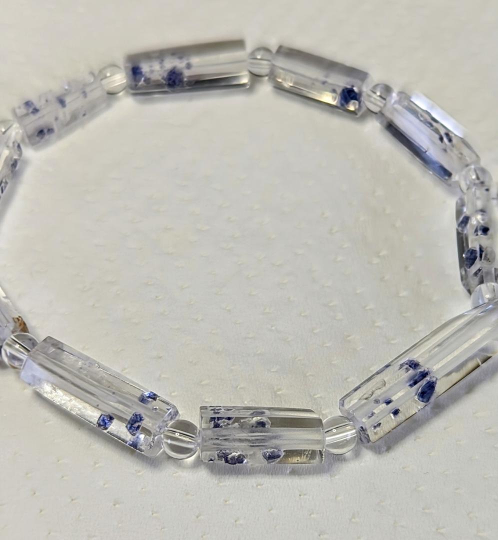 【極微、激レア】フローライトインクオーツ ブレスレット