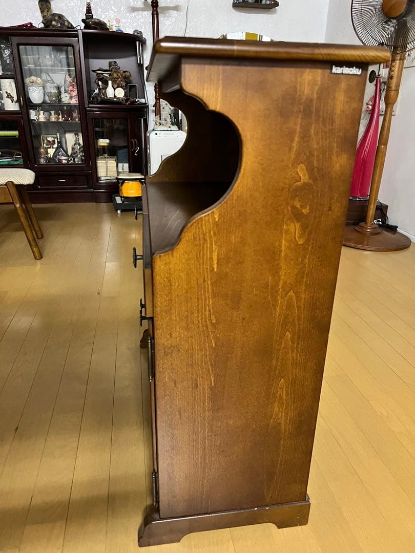 karimoku カリモク コロニアル 電話台 レトロ アンティーク　送料込み