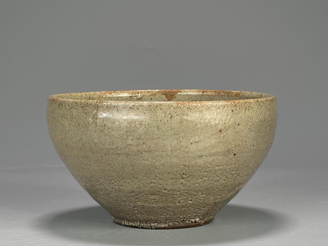 朝鮮古美術　李朝時代　茶道具　茶碗　白磁　貫入 時代　古物　韓国美術　旧蔵供箱