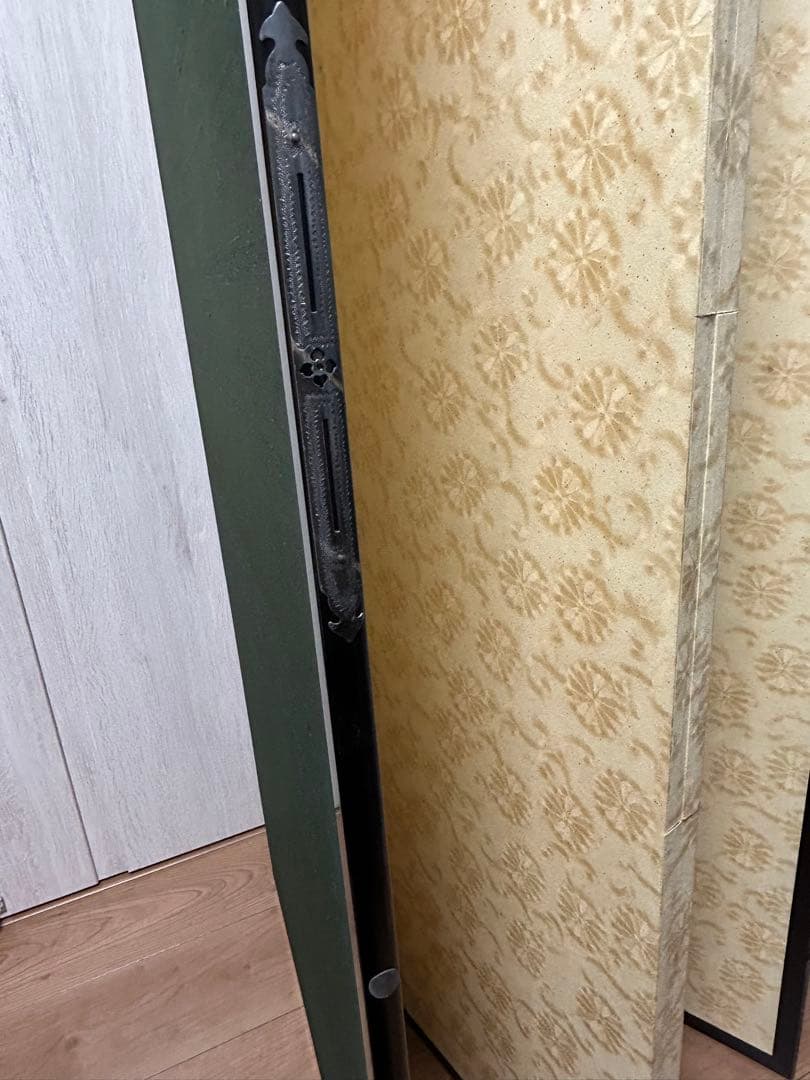 茶道具 水屋屏風 屏風 4枚折 間仕切