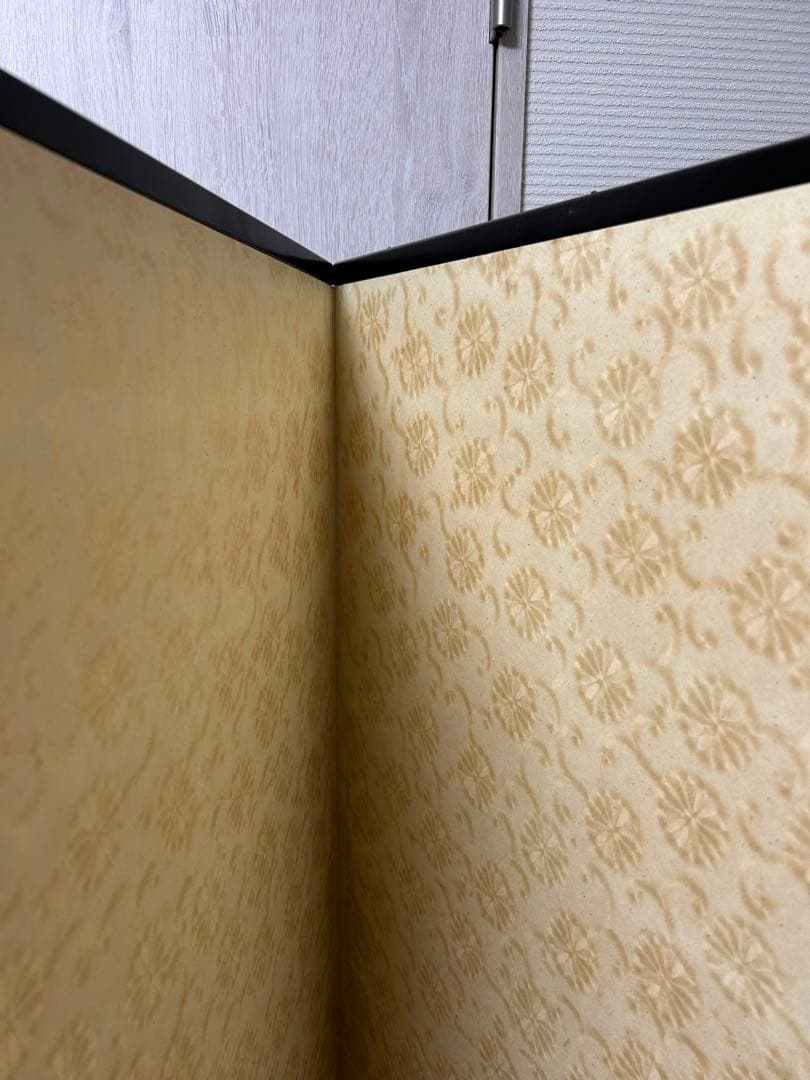 茶道具 水屋屏風 屏風 4枚折 間仕切