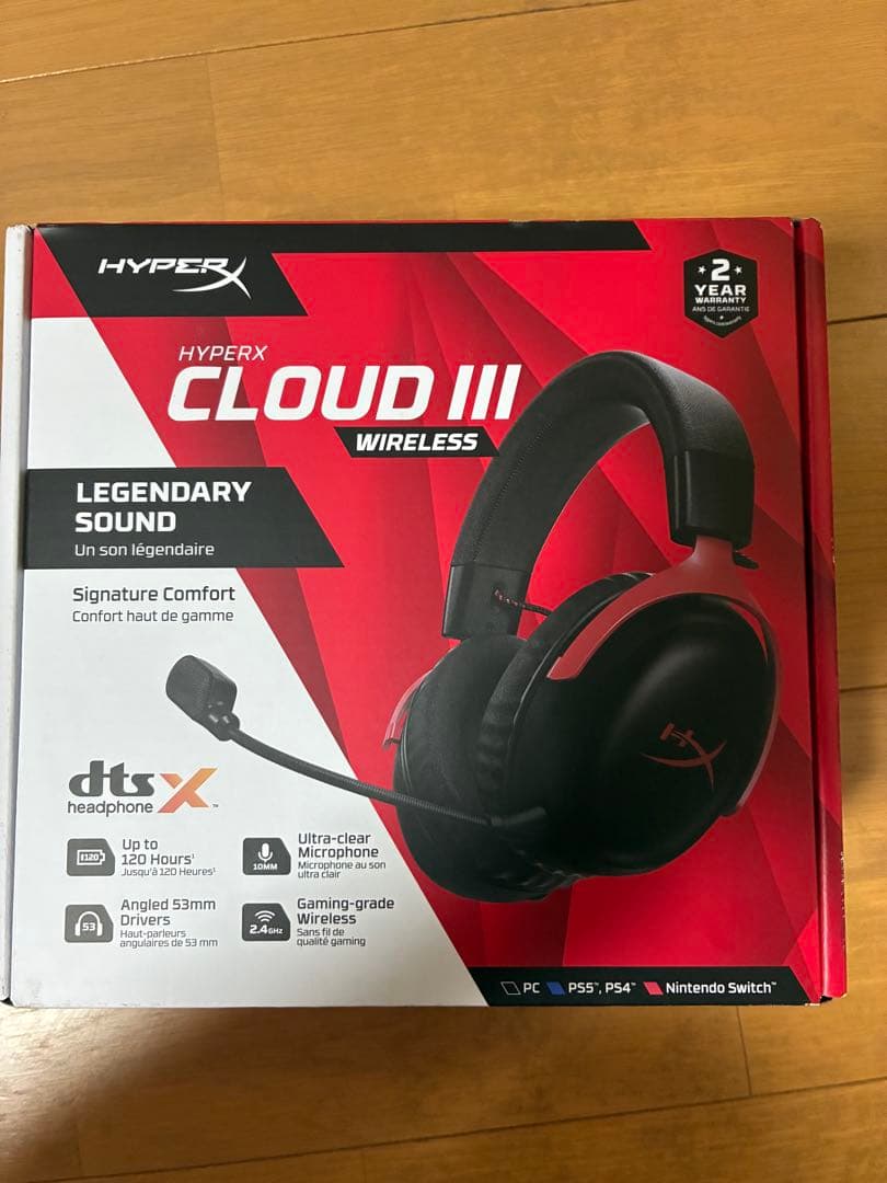 Hyperx Cloud III Wirelessゲーミングへ ッドセット未開封