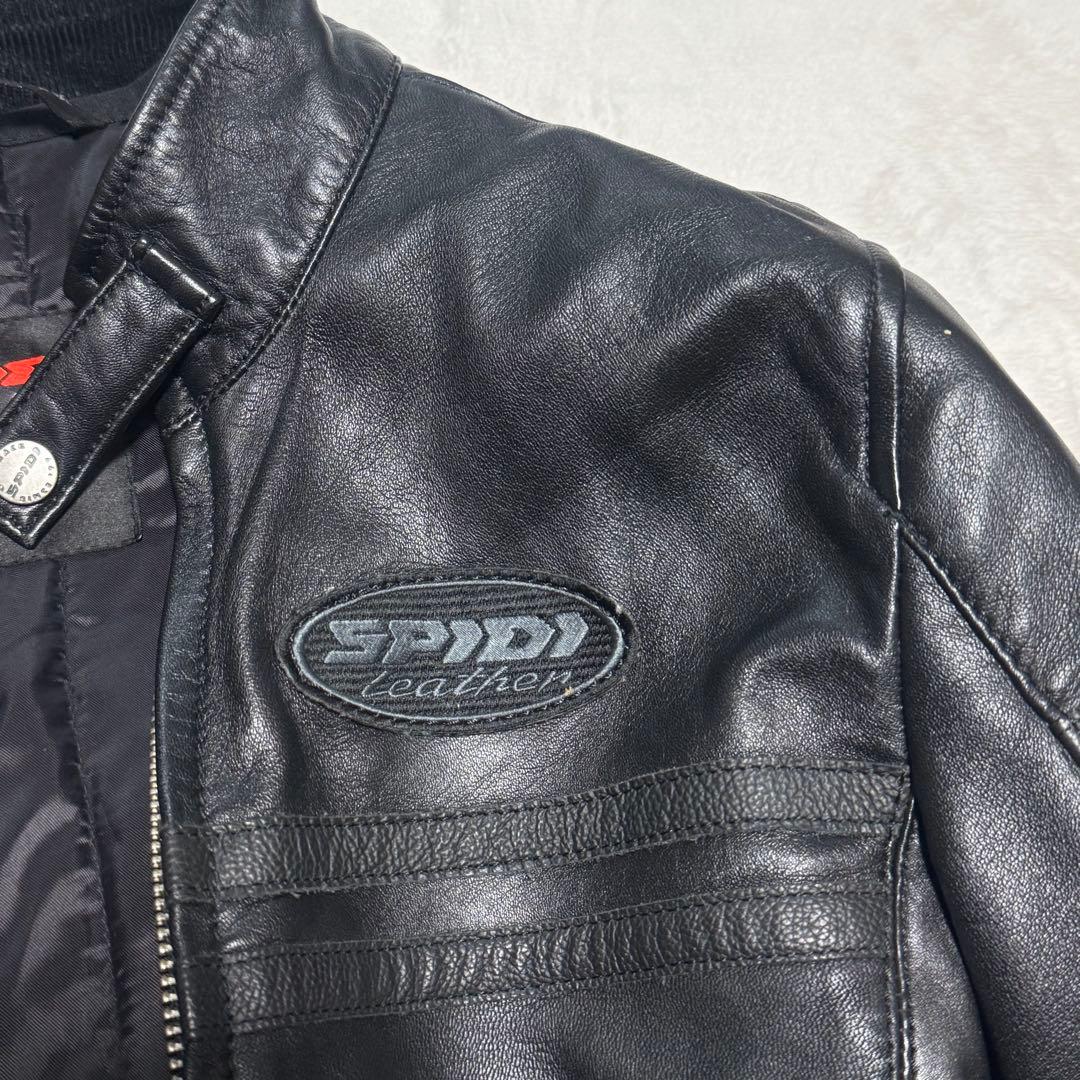 美品　SPIDI レザージャケット ライダース ブラック 黒 M