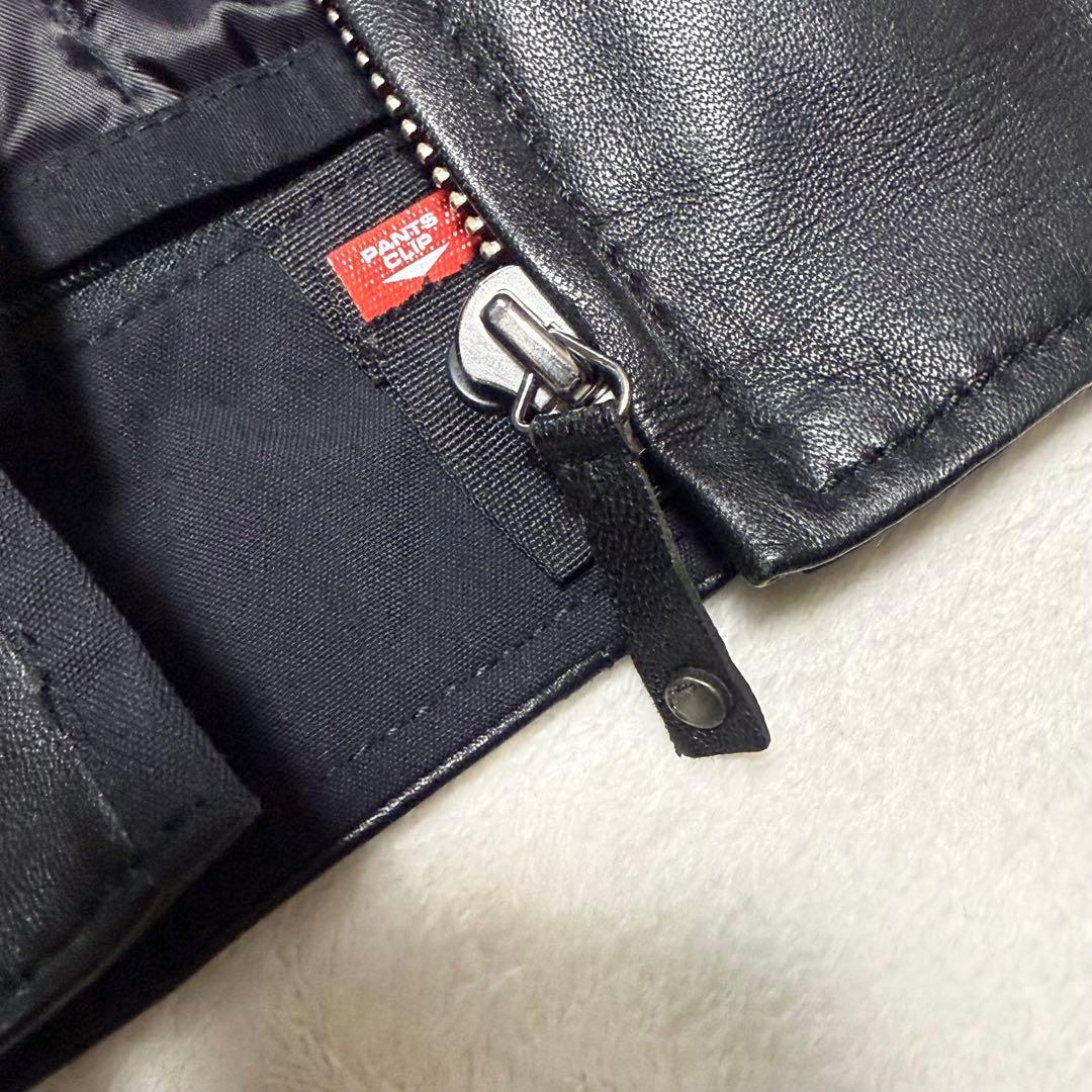 美品　SPIDI レザージャケット ライダース ブラック 黒 M