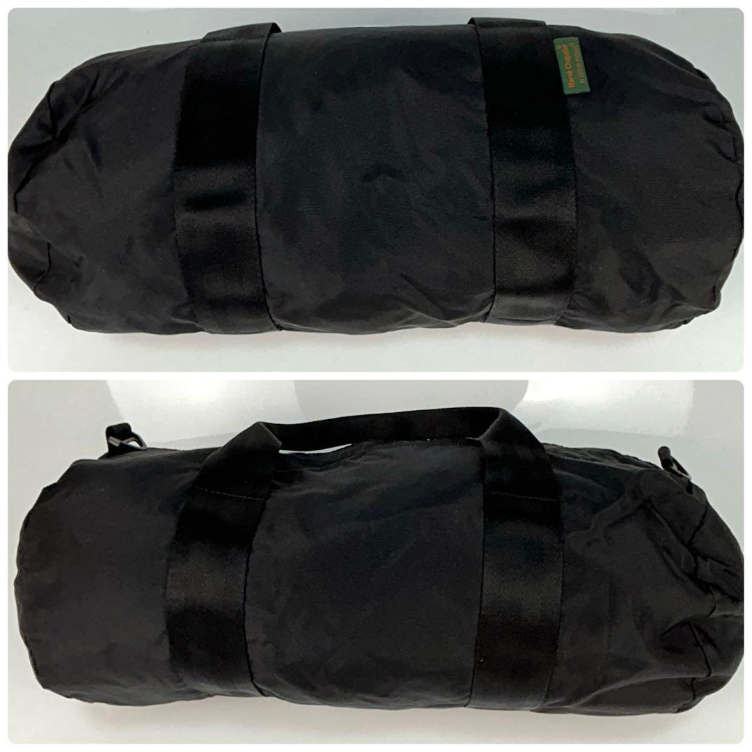 【美品】エルベシャプリエ　ボストンバッグ　黒　2way クロスボディ