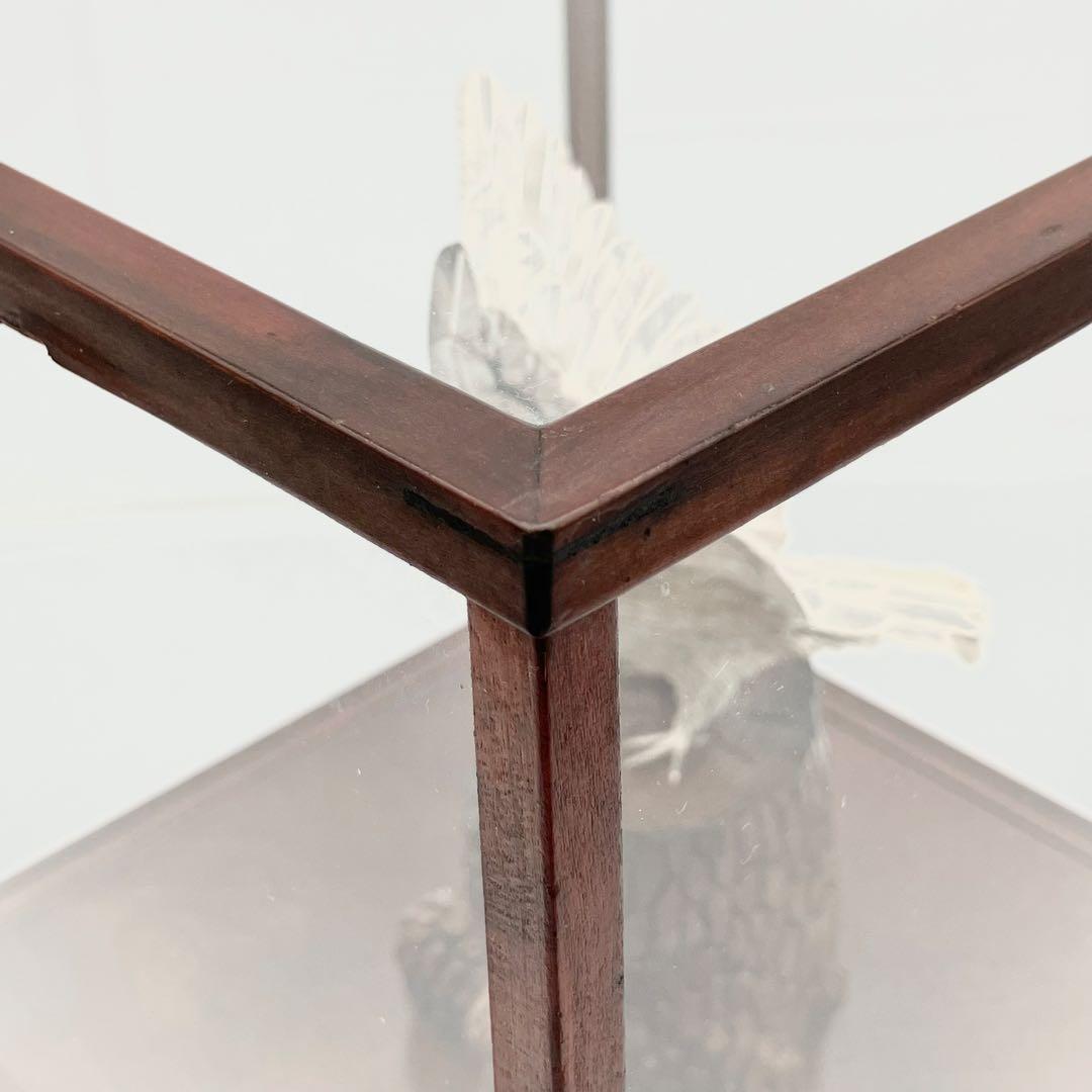 純銀 白鷹 光則作 純銀製置物