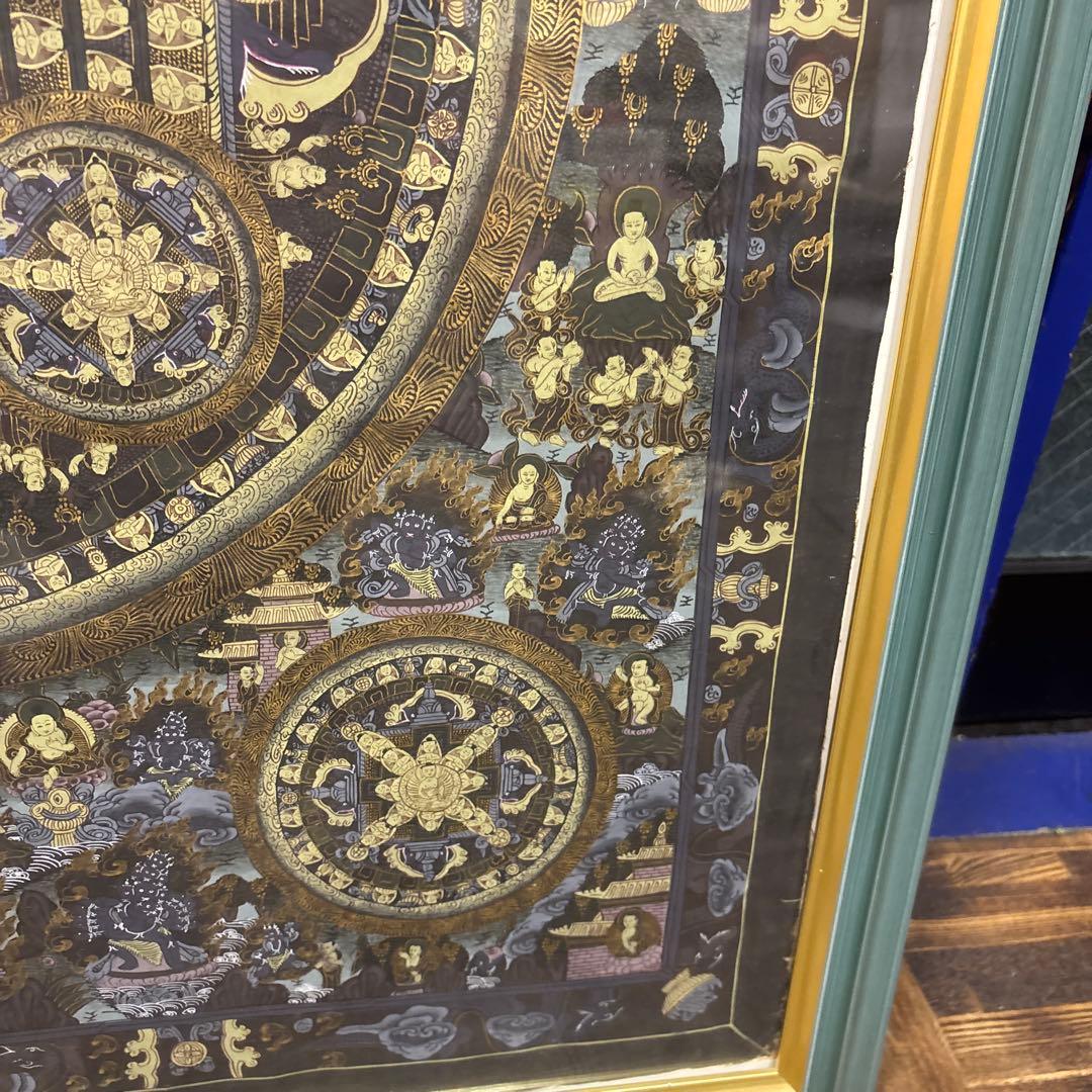 仏教曼荼羅アート 大きなフレーム　曼荼羅