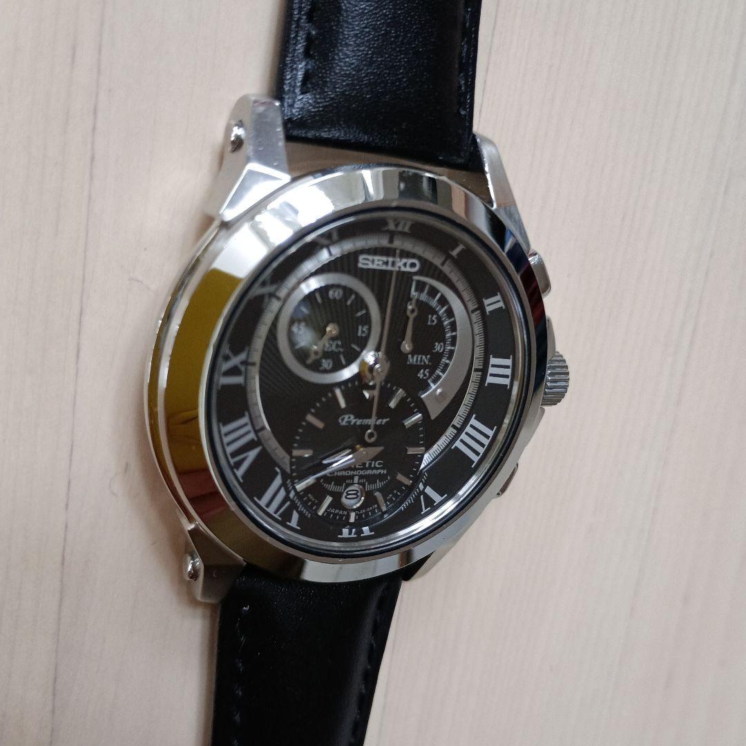SEIKO Premier クロノグラフ 腕時計　二次電池交換済み