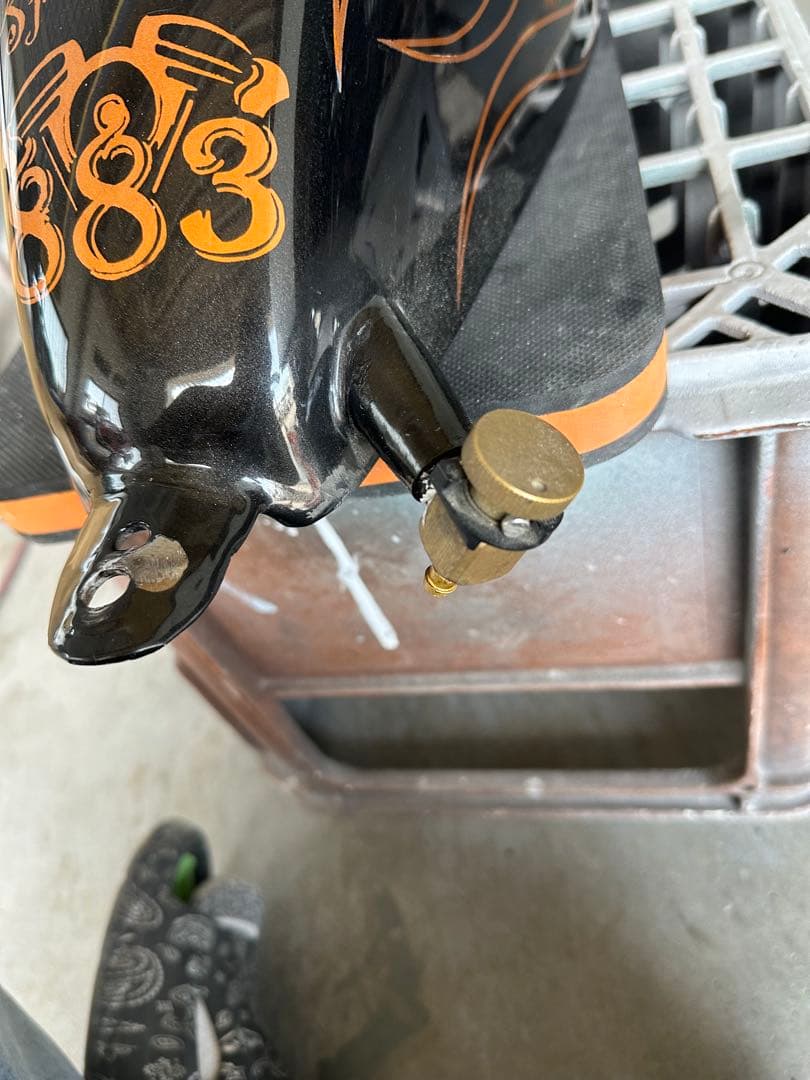 スポーツスタータンク 黒オレンジフレイム