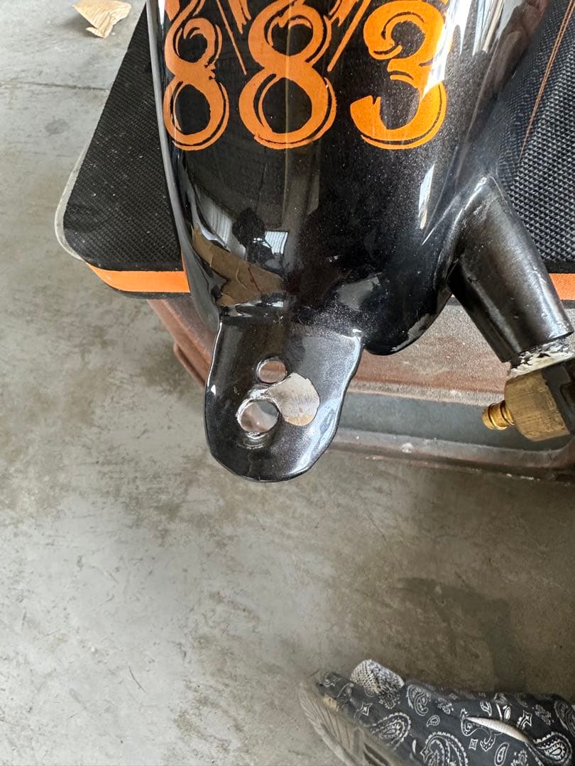 スポーツスタータンク 黒オレンジフレイム