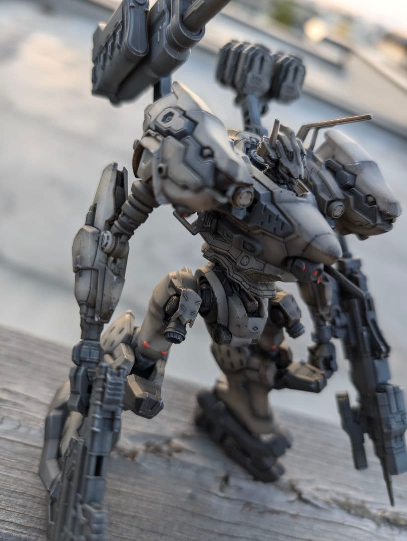 30MM アーマード・コア6 ナイトフォール　完成品　成形色ウェザリング仕上げ