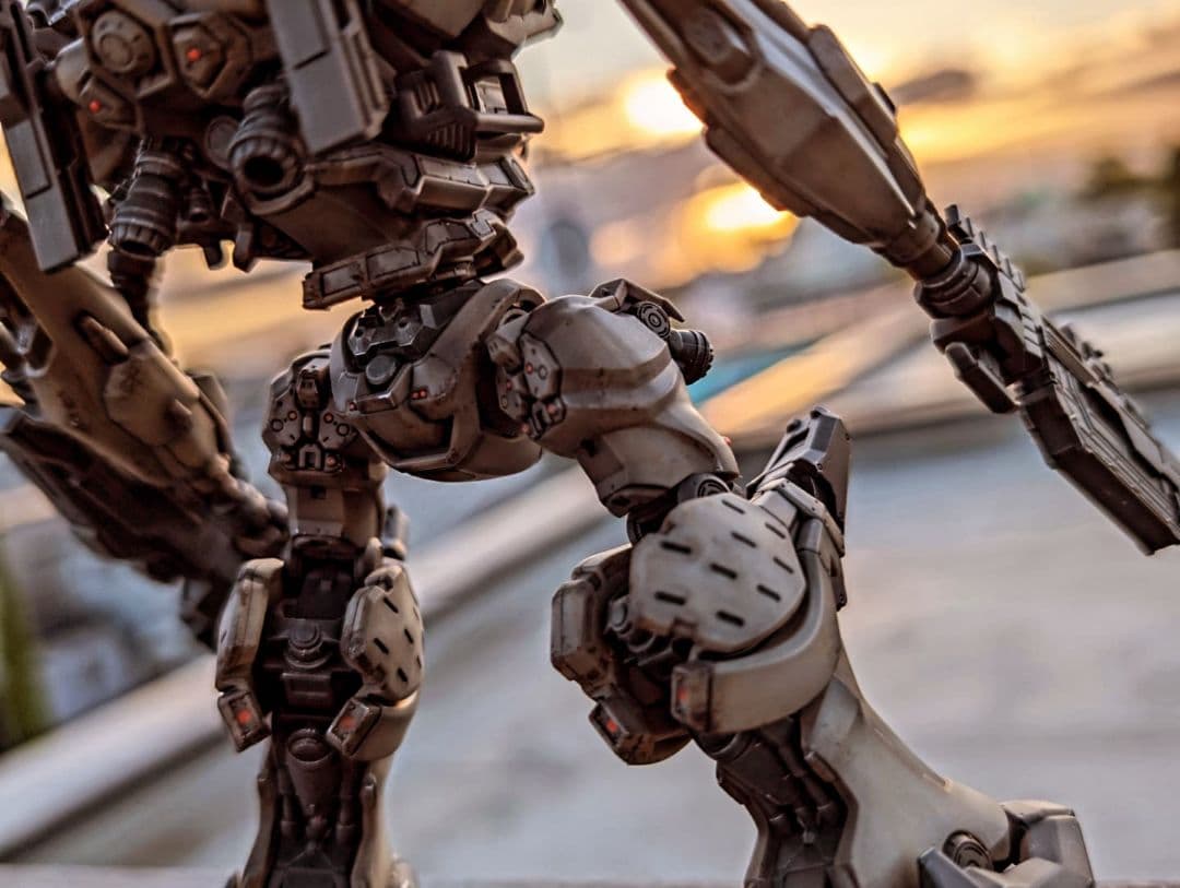 30MM アーマード・コア6 ナイトフォール　完成品　成形色ウェザリング仕上げ