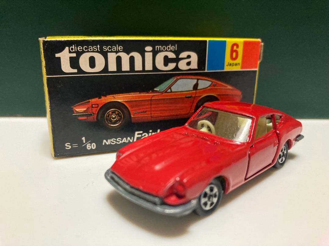 トミカ　No.6 黒箱　日本製　ニッサン　フェアレディZ432 赤　1Aホイール