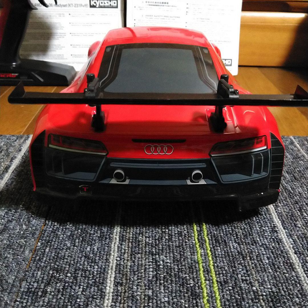 Kyosho Audi R8 レッド ラジコンカー　エンジンカー　fw-06