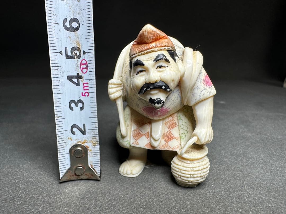 極上　七福神　置物　根付　印籠　天然素材　アンティーク　骨董　飾り物　古美術品