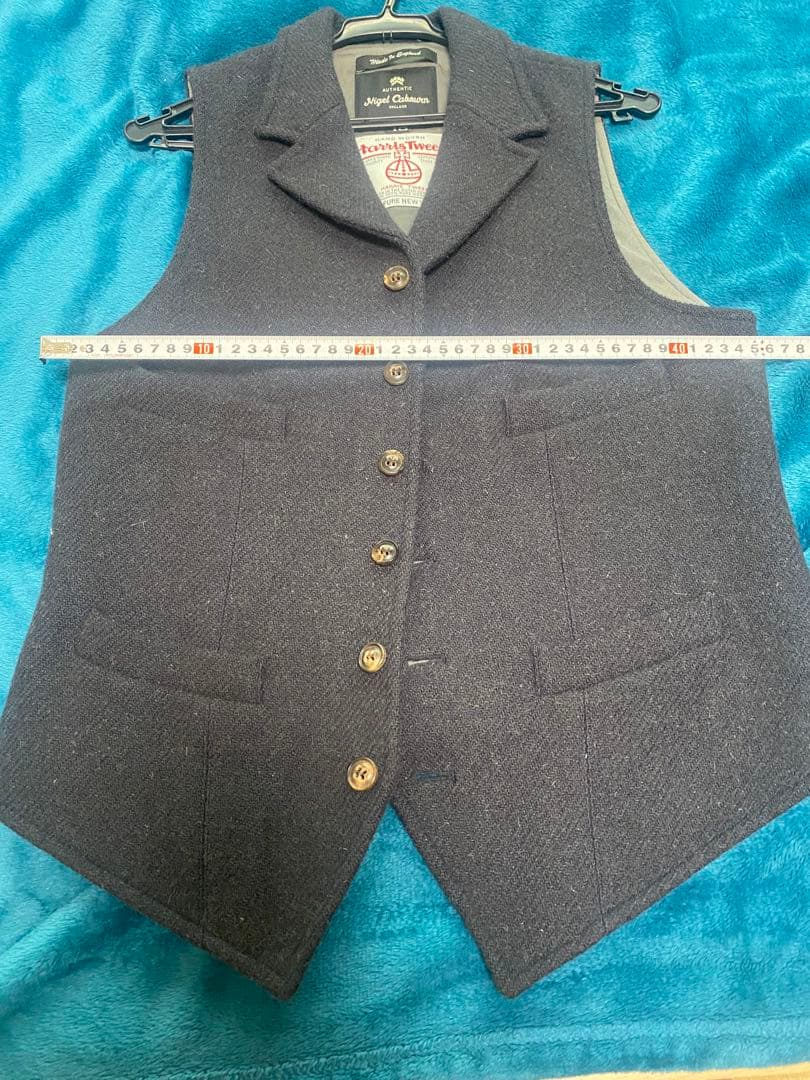 ナイジェルケーボンHarris Tweed 48 ネイビー