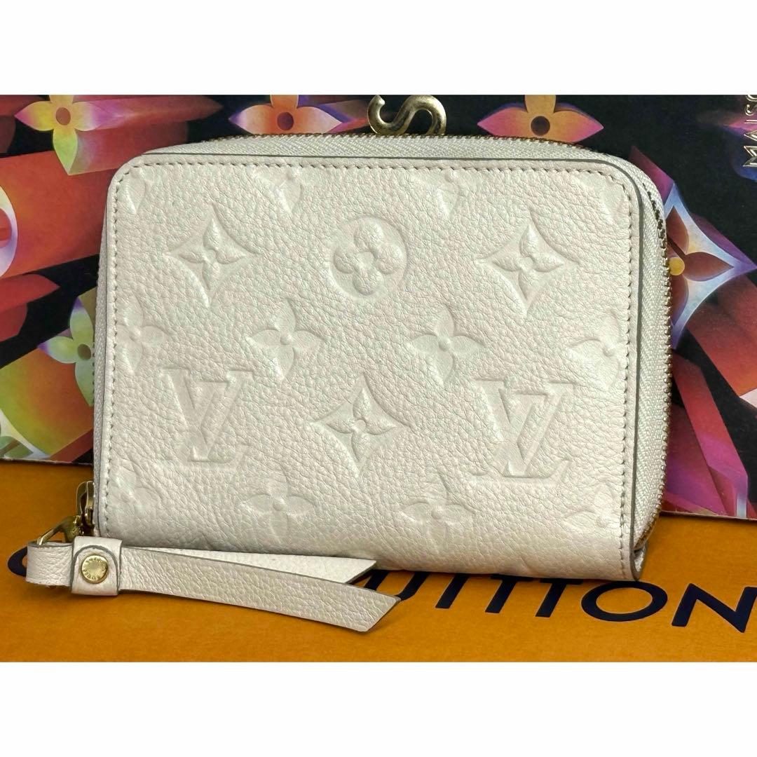 極美品！ルイヴィトン　アンプラント　スクレットコンパクト　アイボリー系