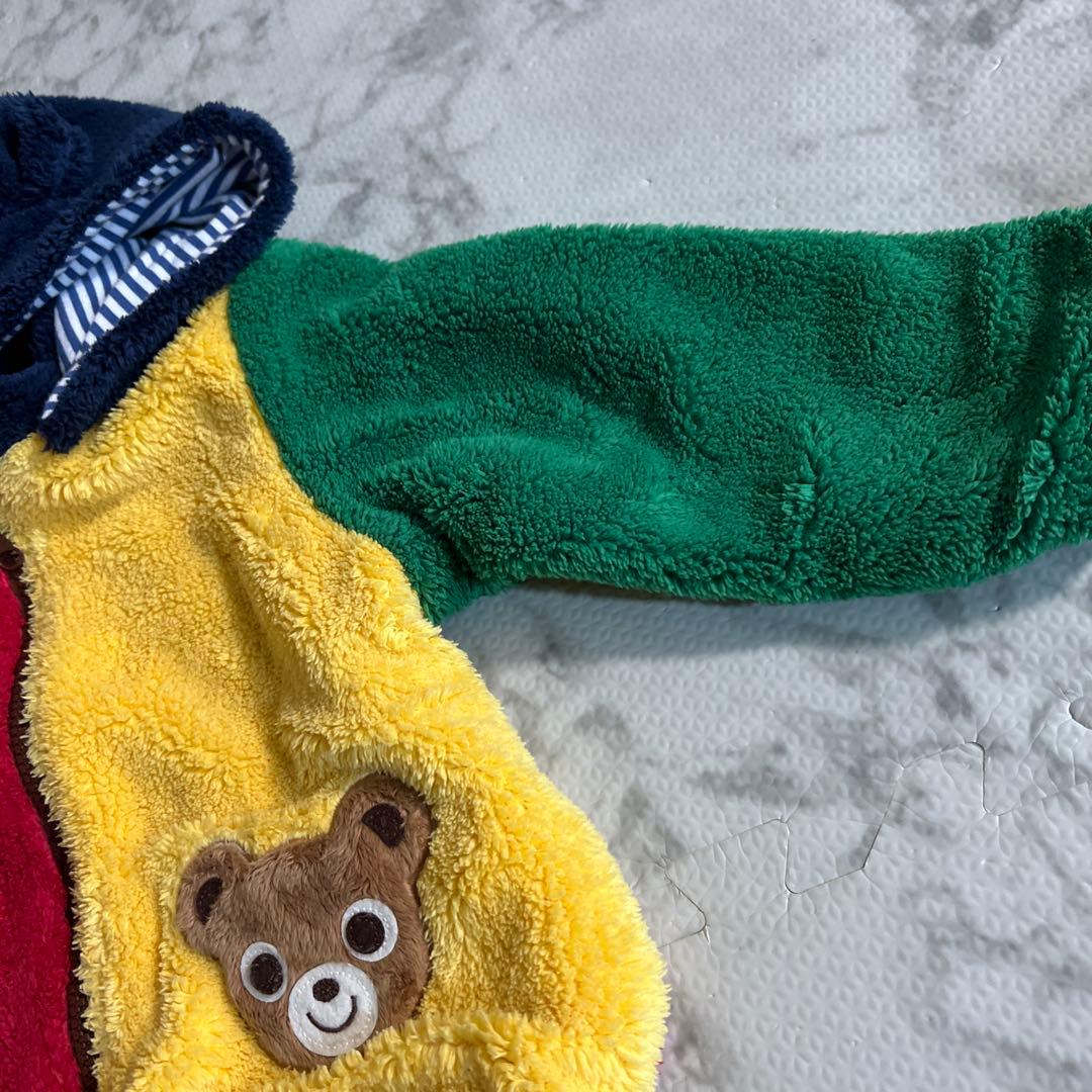 ミキハウス　耳付き　ボアフリースジャンパー　アウター　90