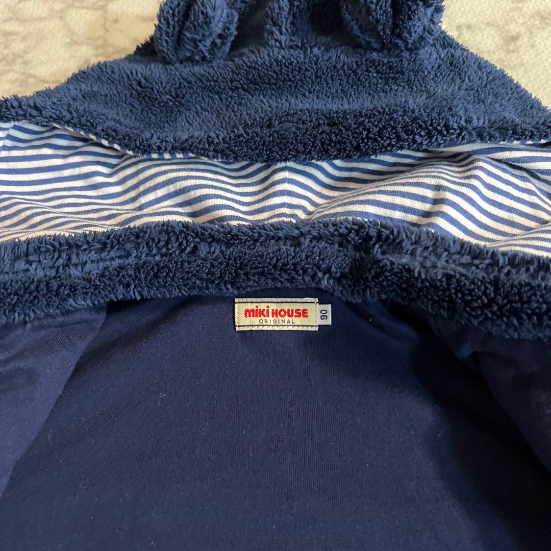 ミキハウス　耳付き　ボアフリースジャンパー　アウター　90