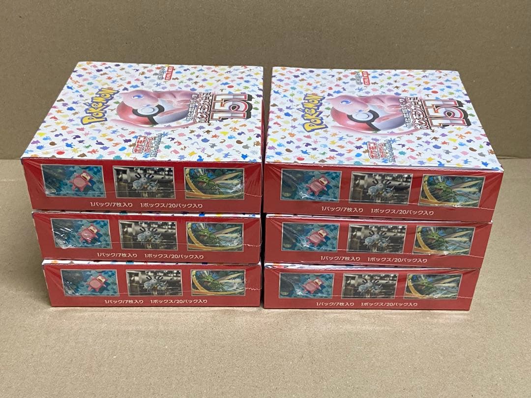 ポケモンカード ポケカ 強化拡張パック 151 6箱