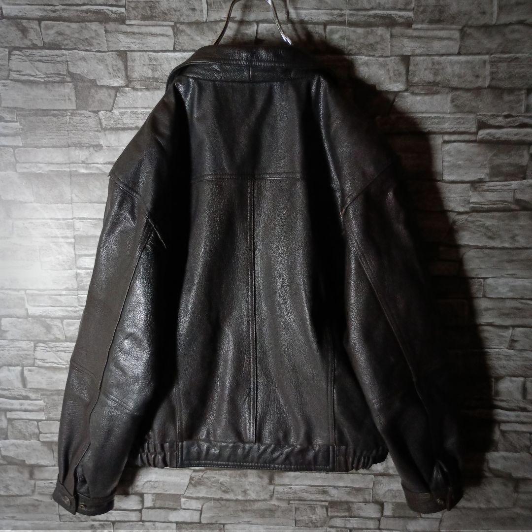 シンプルでゴツくて重い革ジャン☆リアルレザージャケット シングルライダース