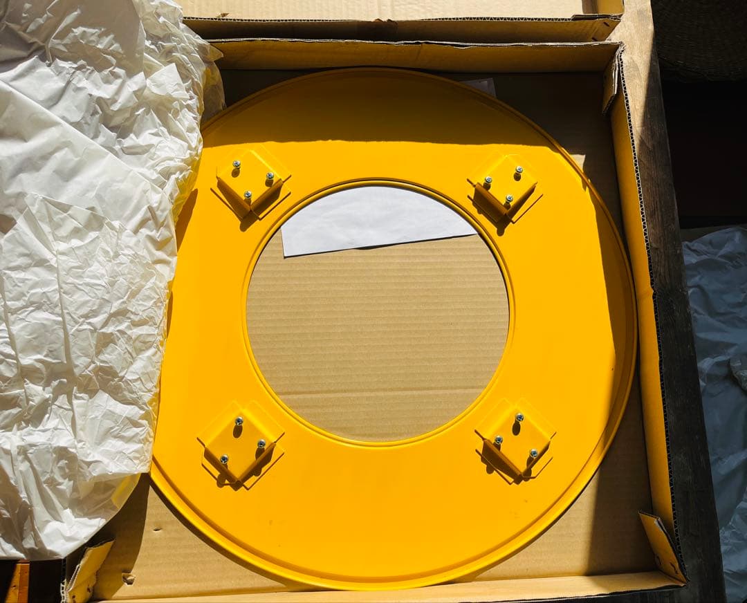 高津製作所 ストーブガード　丸型ストーブガード デラックスタイプ　黄色