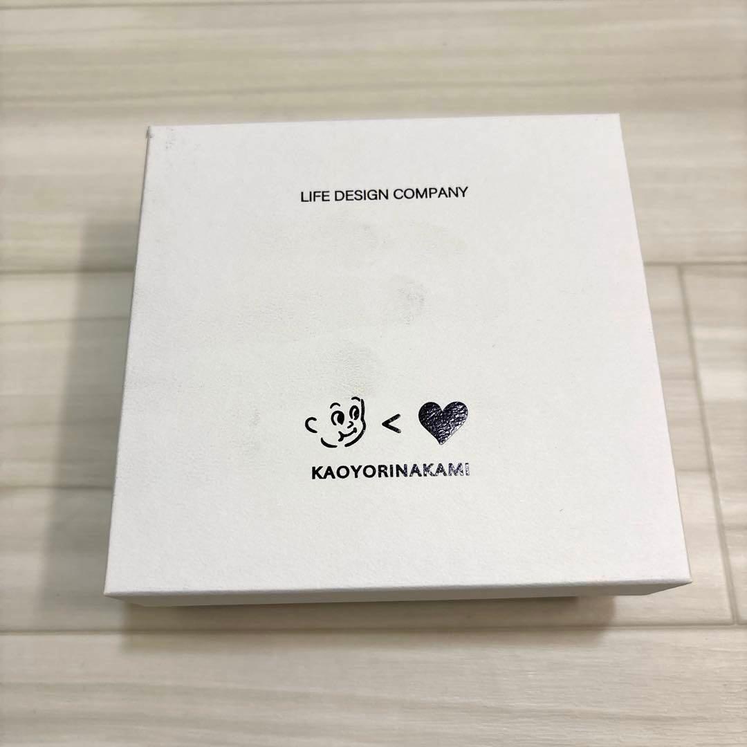 Kaoyorinakami leather wallet ブルー