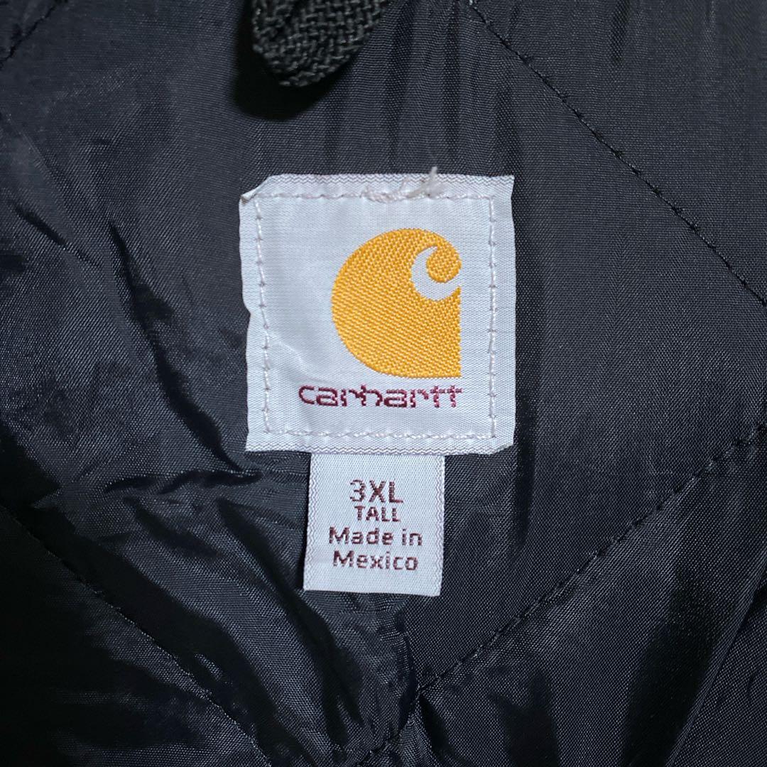 カーハート ダック キルティング ベスト ロゴ 3XL USA古着 アウター